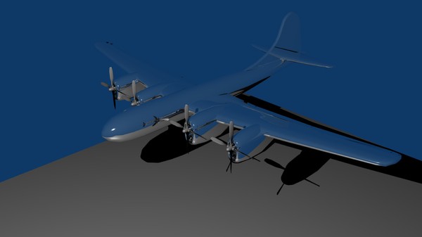 3d b29 blender model - B29 by FcGrreat